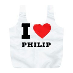 I Love Philip Full Print Recycle Bag (l) by ilovewhateva