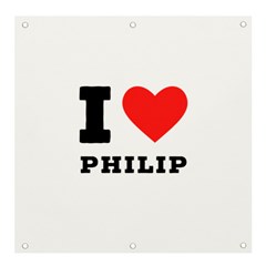 I Love Philip Banner And Sign 4  X 4  by ilovewhateva