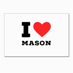 I Love Mason Postcard 4 x 6  (pkg Of 10) by ilovewhateva