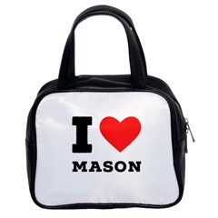 I Love Mason Classic Handbag (two Sides) by ilovewhateva