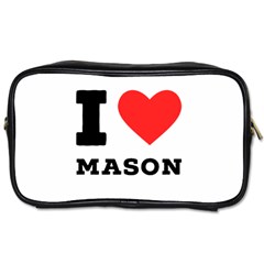 I Love Mason Toiletries Bag (two Sides) by ilovewhateva