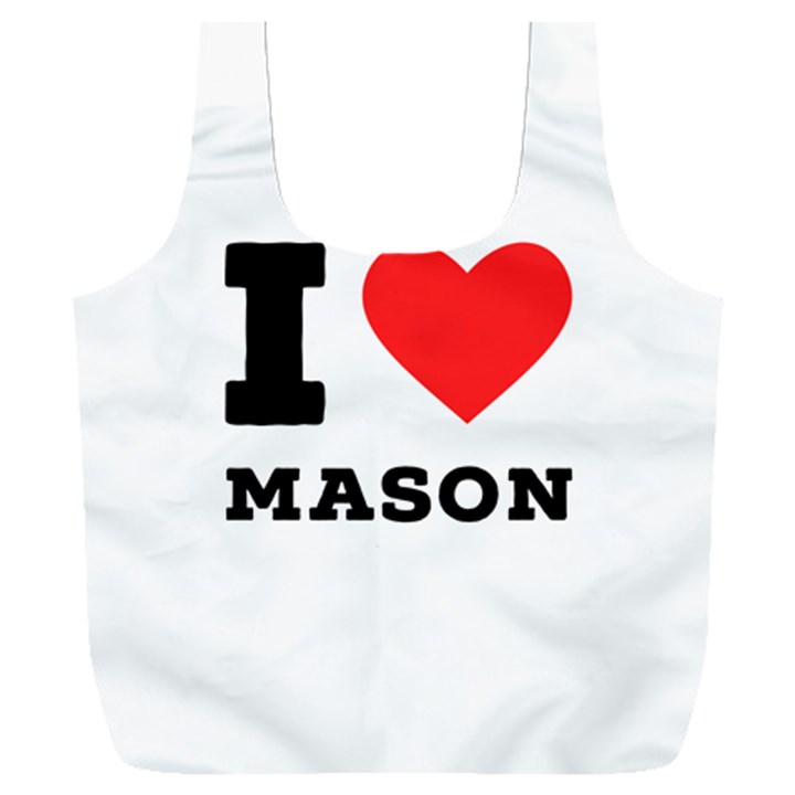 I love mason Full Print Recycle Bag (XXXL)