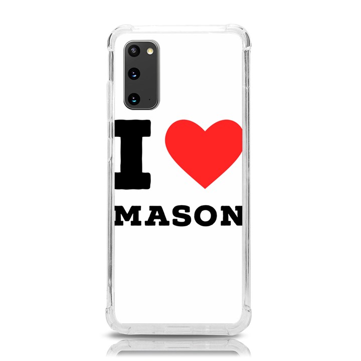 I love mason Samsung Galaxy S20 6.2 Inch TPU UV Case