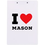 I love mason A4 Acrylic Clipboard Back