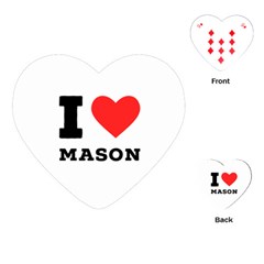 I Love Mason Playing Cards Single Design (heart) by ilovewhateva