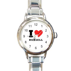 I Love Russell Round Italian Charm Watch by ilovewhateva