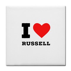 I Love Russell Tile Coaster by ilovewhateva