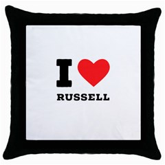 I Love Russell Throw Pillow Case (black) by ilovewhateva