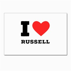 I Love Russell Postcard 4 x 6  (pkg Of 10) by ilovewhateva