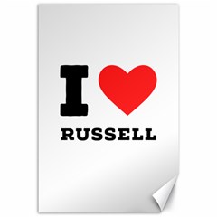 I Love Russell Canvas 24  X 36  by ilovewhateva