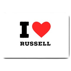 I Love Russell Large Doormat by ilovewhateva