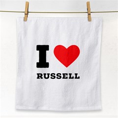 I Love Russell Face Towel by ilovewhateva