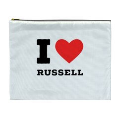 I Love Russell Cosmetic Bag (xl) by ilovewhateva