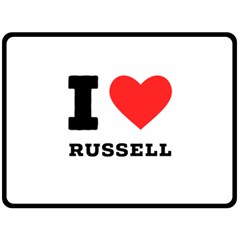 I Love Russell Fleece Blanket (large) by ilovewhateva