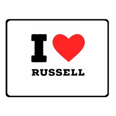 I Love Russell Fleece Blanket (small) by ilovewhateva