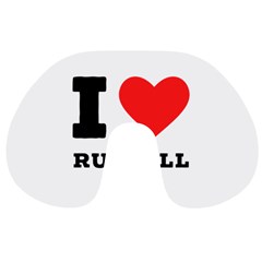 I Love Russell Travel Neck Pillow by ilovewhateva