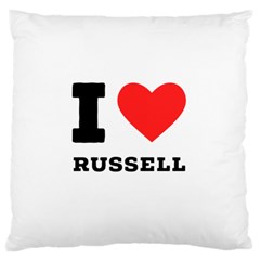 I Love Russell Standard Premium Plush Fleece Cushion Case (one Side) by ilovewhateva