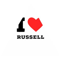 I Love Russell Wooden Puzzle Triangle by ilovewhateva