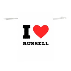 I Love Russell Lightweight Drawstring Pouch (m) by ilovewhateva