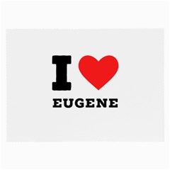 I Love Eugene Large Glasses Cloth (2 Sides) by ilovewhateva