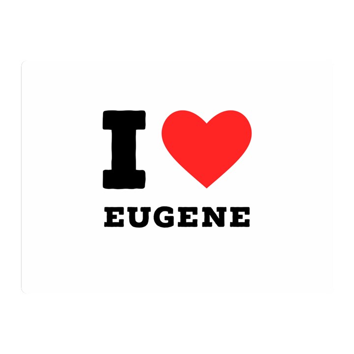 I love eugene Two Sides Premium Plush Fleece Blanket (Mini)