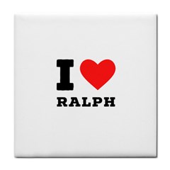 I Love Ralph Face Towel by ilovewhateva