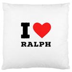 I love ralph Large Cushion Case (One Side) Front