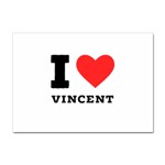 I love Vincent  Sticker A4 (10 pack) Front