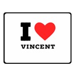 I love Vincent  Fleece Blanket (Small) 50 x40  Blanket Front