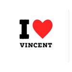 I love Vincent  Two Sides Premium Plush Fleece Blanket (Large) 80 x60  Blanket Front