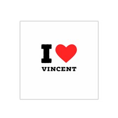 I Love Vincent  Satin Bandana Scarf 22  X 22  by ilovewhateva