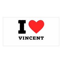 I Love Vincent  Satin Shawl 45  X 80  by ilovewhateva