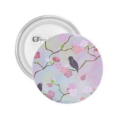 Birds Blossom Seamless Pattern 2 25  Buttons