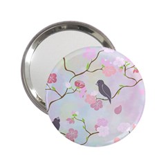 Birds Blossom Seamless Pattern 2 25  Handbag Mirrors by Jancukart