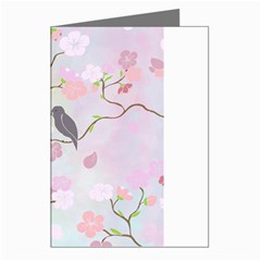 Birds Blossom Seamless Pattern Greeting Cards (pkg Of 8) by Jancukart