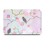 Birds Blossom Seamless Pattern Small Doormat 24 x16  Door Mat