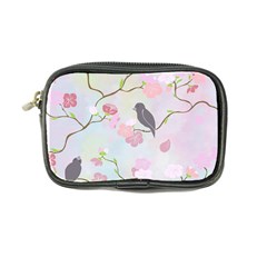 Birds Blossom Seamless Pattern Coin Purse