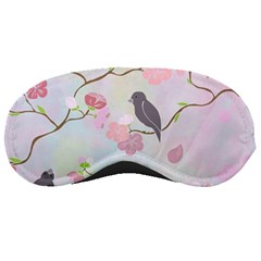 Birds Blossom Seamless Pattern Sleeping Mask