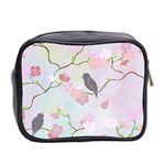 Birds Blossom Seamless Pattern Mini Toiletries Bag (Two Sides) Back