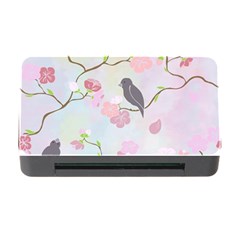 Birds Blossom Seamless Pattern Memory Card Reader With Cf