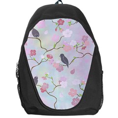 Birds Blossom Seamless Pattern Backpack Bag