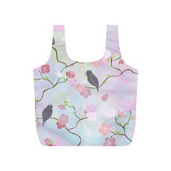 Birds Blossom Seamless Pattern Full Print Recycle Bag (s) by Jancukart