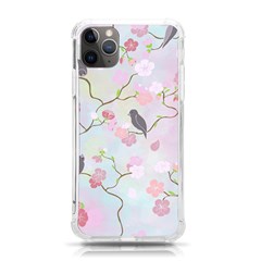 Birds Blossom Seamless Pattern Iphone 11 Pro Max 6 5 Inch Tpu Uv Print Case