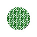 Candy Illustration Pattern Rubber Coaster (Round) Front