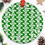 Candy Illustration Pattern Ornament (Round Filigree) Front