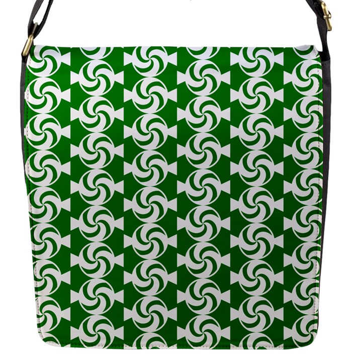 Candy Illustration Pattern Flap Closure Messenger Bag (S)