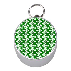 Candy Illustration Pattern Mini Silver Compasses by GardenOfOphir