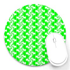 Candy Illustration Pattern Round Mousepad by GardenOfOphir