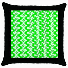 Candy Illustration Pattern Throw Pillow Case (black) by GardenOfOphir