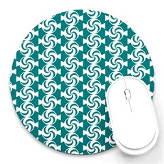 Cute Candy Illustration Pattern For Kids And Kids At Heart Round Mousepad by GardenOfOphir